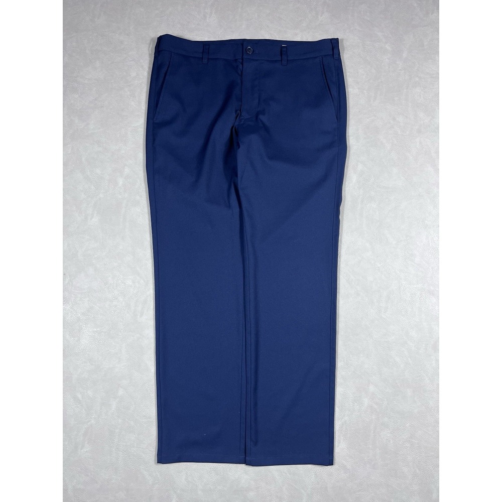 Mizzen + Main Baron Chino Men's 34x30 Trim Fit Performance Chino Pants Navy Golf - Picture 2 of 9